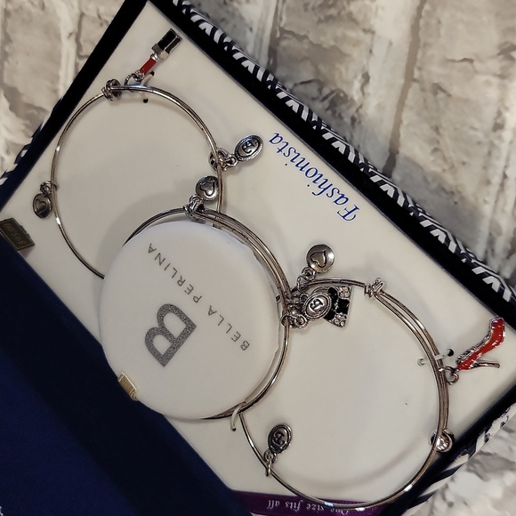 bella Perlina Jewelry - NIB Fashionista Stacked Charm Bracelets